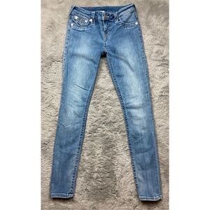 True religion super skinny light wash jeans